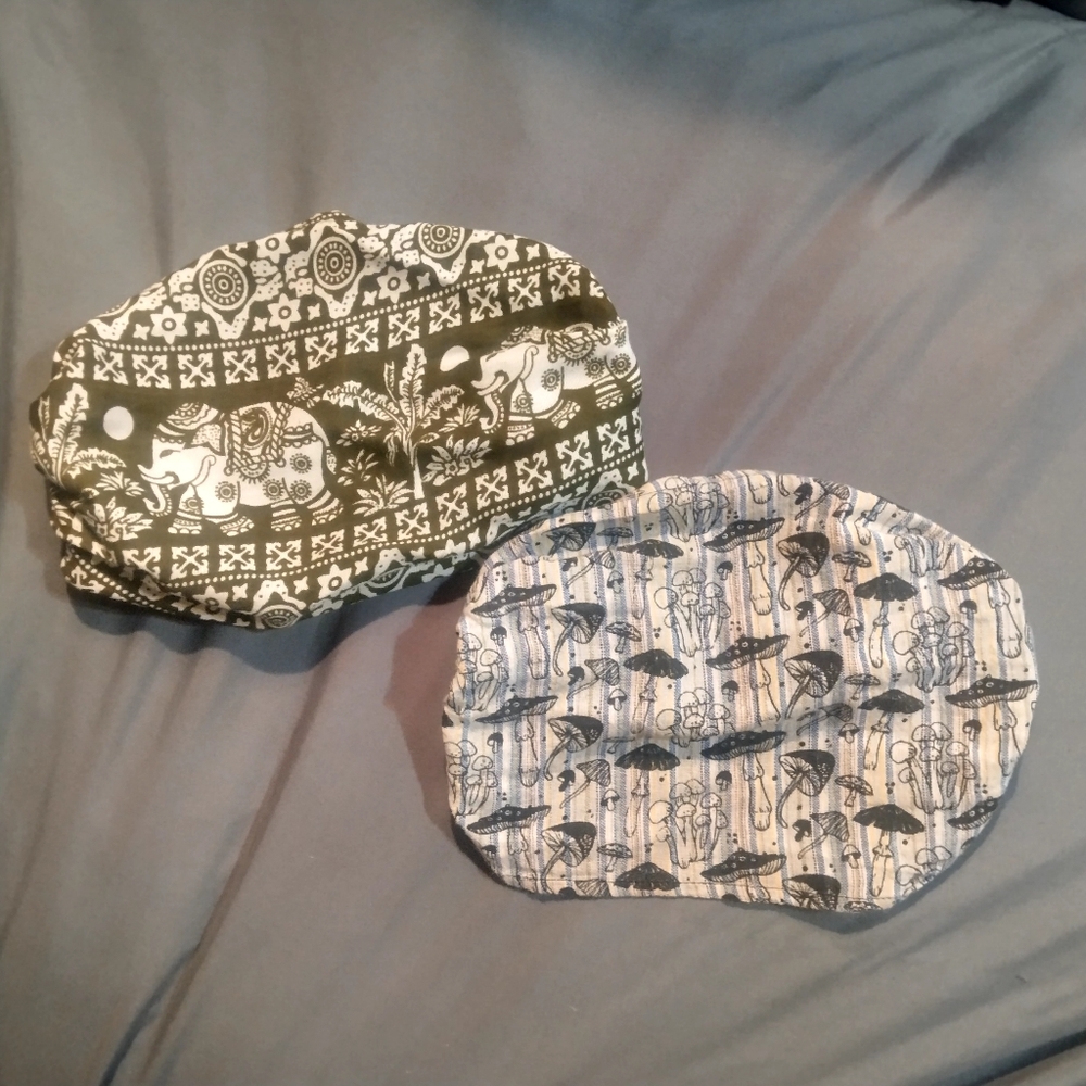 Set of Two Patterned Fabric Headbands